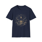 Moonlit Ocean T-Shirt – Celestial Sea & Full Moon Graphic Tee | Dreamy Night Sky Coastal Fantasy Shirt | Moon Lover Gift