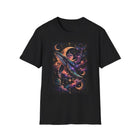 Celestial Whale T-Shirt – Cosmic Moon & Galaxy Whale Graphic Tee | Mystical Space Ocean Fantasy Shirt | Whale Lover Gift