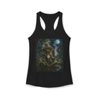 Mystical Mushroom Creature Tank Top – Cannabis and Magic Mushroom Graphic Tank | Psychedelic Moonlit Forest Summer Top | Enchanted Haze Gift
