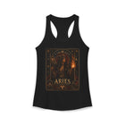 Aries Fire Priestess Tank Top – Mystical Zodiac Astrology Graphic Tank | Witchy Celestial Fantasy Summer Top | Aries Horoscope Gift
