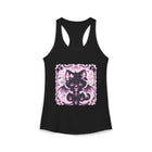 Kawaii Bat Wing Kitty Tank Top – Pastel Goth Black Cat Tank with Bows, Hearts & Spooky Cute Aesthetic