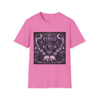 Virgo Celestial Gothic Crest T-Shirt – Mystical Zodiac Astrology Graphic Tee | Floral Fantasy Emblem Shirt | Virgo Horoscope Gift