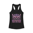 Aries Zodiac Crest Tank Top – Mystical Astrology Emblem Graphic Tank | Pink Celestial Ram Symbol Summer Top | Aries Horoscope Gift