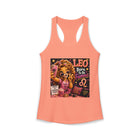 Leo Born To Be Famous Tank Top – Funny Zodiac Lion Graphic Tank | Cute Astrology Meme Summer Top | Leo Horoscope Gift