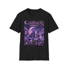 Capricorn Celestial Mountain Goat T-Shirt – Mystical Zodiac Astrology Graphic Tee | Moonlit Fantasy Animal Shirt | Capricorn Horoscope Gift