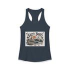 Salty Bones Tank Top – Pirate Shipwreck Skeleton Beach Graphic Tank | Vintage Coastal Skull Summer Top | Nautical Vacation Gift