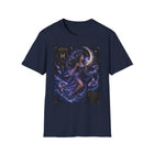Pisces Celestial Moon Sorceress T-Shirt – Mystical Zodiac Astrology Graphic Tee | Cosmic Fantasy Water Sign Shirt | Pisces Horoscope Gift