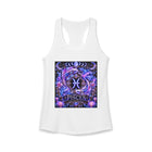 Pisces Celestial Twin Fish Crest Tank Top – Mystical Zodiac Astrology Graphic Tank | Moon Phases Fantasy Summer Top | Pisces Horoscope Gift