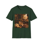 Cozy Library Café T-Shirt – Book Lover Coffee Graphic Tee | Warm Reading Nook Literary Shirt | Reader Gift from The Bookworm’s Hideaway