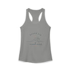 Ocean Air & Sandy Hair Tank Top – Minimalist Beach Wave Graphic Tank | Coastal Summer Top | Ocean Lover Gift