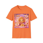 Leo Kawaii Winged Lion T-Shirt – Cute Zodiac Astrology Graphic Tee | Pastel Celestial Fantasy Lion Shirt | Leo Horoscope Gift