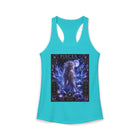 Pisces Celestial Moon Goddess Tank Top – Mystical Zodiac Astrology Graphic Tank | Cosmic Fantasy Water Sign Summer Top | Pisces Horoscope Gift