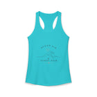 Ocean Air & Sandy Hair Tank Top – Minimalist Beach Wave Graphic Tank | Coastal Summer Top | Ocean Lover Gift