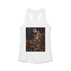 Leo Moonlit Lion Castle Tank Top – Mystical Zodiac Astrology Graphic Tank | Celestial Fantasy Kingdom Sleeveless Top | Leo Horoscope Gift