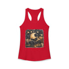 Cozy Crescent Moon Reading Tank Top – Celestial Book Lover Graphic Tank | Whimsical Night Sky Literary Summer Top | Fantasy Reader Gift