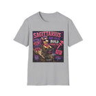 Sagittarius Bad Ideas Build Character T-Shirt – Funny Zodiac Lion Graphic Tee | Cute Astrology Meme Shirt | Sagittarius Horoscope Gift