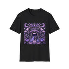 Aquarius Zodiac Crest T-Shirt – Mystical Astrology Emblem Graphic Tee | Celestial Moon & Stars Shirt | Aquarius Horoscope Gift