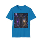 Gemini Celestial Twin Portals T-Shirt – Mystical Zodiac Astrology Graphic Tee | Cosmic Moon & Magic Fantasy Shirt | Gemini Horoscope Gift