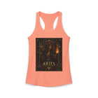 Aries Fire Priestess Tank Top – Mystical Zodiac Astrology Graphic Tank | Witchy Celestial Fantasy Summer Top | Aries Horoscope Gift