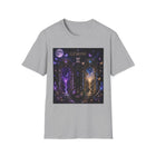 Gemini Celestial Twin Portals T-Shirt – Mystical Zodiac Astrology Graphic Tee | Cosmic Moon & Magic Fantasy Shirt | Gemini Horoscope Gift