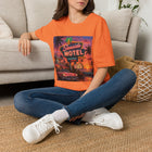 Seaside Motel T-Shirt – Retro Neon Beach Graphic Tee | Vintage Coastal Sunset Shirt | Tropical Vacation Gift