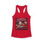 Aries My Patience Left the Chat Tank Top – Funny Zodiac Ram Graphic Tank | Sassy Astrology Meme Summer Top | Aries Horoscope Gift