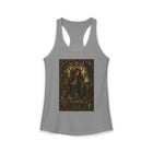 Taurus Enchanted Forest Priestess Tank Top – Mystical Zodiac Astrology Graphic Tank | Woodland Fantasy Moon Magic Summer Top | Taurus Horoscope Gift
