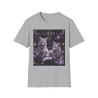 Libra Celestial Twin Foxes T-Shirt – Mystical Zodiac Astrology Graphic Tee | Moonlit Fantasy Fox Shirt | Libra Horoscope Gift