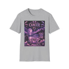 Cancer Kawaii Moonlit Beach T-Shirt – Cute Zodiac Astrology Graphic Tee | Pastel Celestial Coastal Shirt | Cancer Horoscope Gift