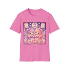 Gemini Kawaii Twin Girls T-Shirt – Cute Zodiac Astrology Graphic Tee | Pastel Celestial Chibi Shirt | Gemini Horoscope Gift