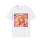 Leo Kawaii Winged Lion T-Shirt – Cute Zodiac Astrology Graphic Tee | Pastel Celestial Fantasy Lion Shirt | Leo Horoscope Gift