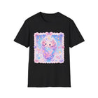 Kawaii Axolotl Milkshake T-Shirt – Cute Pastel Axolotl Dessert Graphic Tee | Sweet Candycore Drink Shirt | Cutiecore Gift