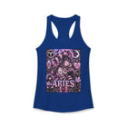 Aries Kawaii Goth Girl Tank Top – Cute Zodiac Astrology Graphic Tank | Pastel Gothic Celestial Summer Top | Aries Horoscope Gift