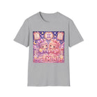 Gemini Kawaii Twin Girls T-Shirt – Cute Zodiac Astrology Graphic Tee | Pastel Celestial Chibi Shirt | Gemini Horoscope Gift