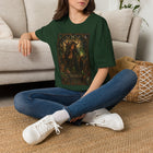 Taurus Enchanted Forest Priestess T-Shirt – Mystical Zodiac Astrology Graphic Tee | Woodland Fantasy Moon Magic Shirt | Taurus Horoscope Gift