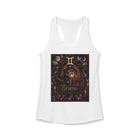 Gemini Mystical Twin Witches Tank Top – Celestial Zodiac Astrology Graphic Tank | Moon Magic Fantasy Summer Top | Gemini Horoscope Gift