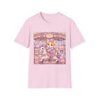 Kawaii Corgi Carousel T-Shirt – Cute Pastel Carnival Dog Graphic Tee | Whimsical Merry-Go-Round Shirt | Cutiecore Gift for Dog Lovers