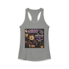 Virgo My Social Battery Is Permanently in Low Power Mode Tank Top – Funny Zodiac Owl Graphic Tank | Cute Astrology Introvert Meme Sleeveless Shirt | Virgo Horoscope Gift