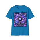 Pisces Celestial Twin Fish Crest T-Shirt – Mystical Zodiac Astrology Graphic Tee | Moon Phases Fantasy Shirt | Pisces Horoscope Gift