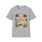 No Bad Days T-Shirt – Retro Beach Sunset Graphic Tee | Tropical Surf & Palm Tree Summer Shirt | Coastal Vacation Gift