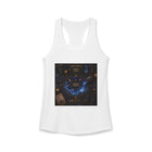 Aquarius Celestial Zodiac Wheel Tank Top – Mystical Astrology Graphic Tank | Cosmic Constellation & Moon Summer Top | Aquarius Horoscope Gift