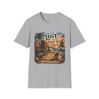 Lost at Sea Found Myself T-Shirt – Vintage Pirate Beach Graphic Tee | Nautical Treasure Map Shirt | Coastal Adventure Gift