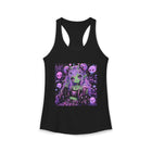 Pastel Goth Alien Girl Tank Top – Kawaii Space Girl Tank with Skulls, Purple Hair & Spooky Cute Aesthetic