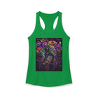 Psychedelic Skeleton Mushroom Tank Top – Cannabis and Magic Mushroom Graphic Tank | Trippy Dancing Skeleton Summer Top | Enchanted Haze Gift