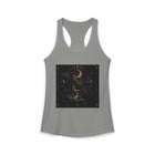 Celestial Triple Moon Goddess Tank Top – Mystical Lunar Feminine Graphic Tank | Cosmic Divine Energy Fantasy Shirt | Witchy Moon Lover Gift