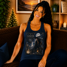 Cancer Moonlit Witch Tank Top – Mystical Zodiac Astrology Graphic Tank | Celestial Coastal Fantasy Summer Top | Cancer Horoscope Gift