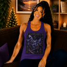 Capricorn Celestial Castle Tank Top – Mystical Zodiac Astrology Graphic Tank | Moonlit Fantasy Landscape Summer Top | Capricorn Horoscope Gift