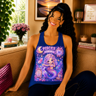 Pisces Kawaii Mermaid Girl Tank Top – Cute Zodiac Astrology Graphic Tank | Pastel Celestial Fantasy Mermaid Summer Top | Pisces Horoscope Gift