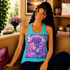Pisces Kawaii Twin Fish Tank Top – Cute Zodiac Astrology Graphic Tank | Pastel Celestial Fantasy Fish Summer Top | Pisces Horoscope Gift