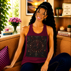 Scorpio Mystical Celestial Altar Tank Top – Dark Zodiac Astrology Graphic Tank | Witchy Moon Magic Fantasy Summer Top | Scorpio Horoscope Gift